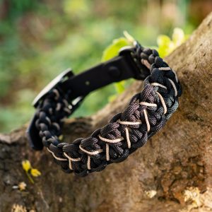 Halsband „Nova“ - Schwarz x Cafe Latte