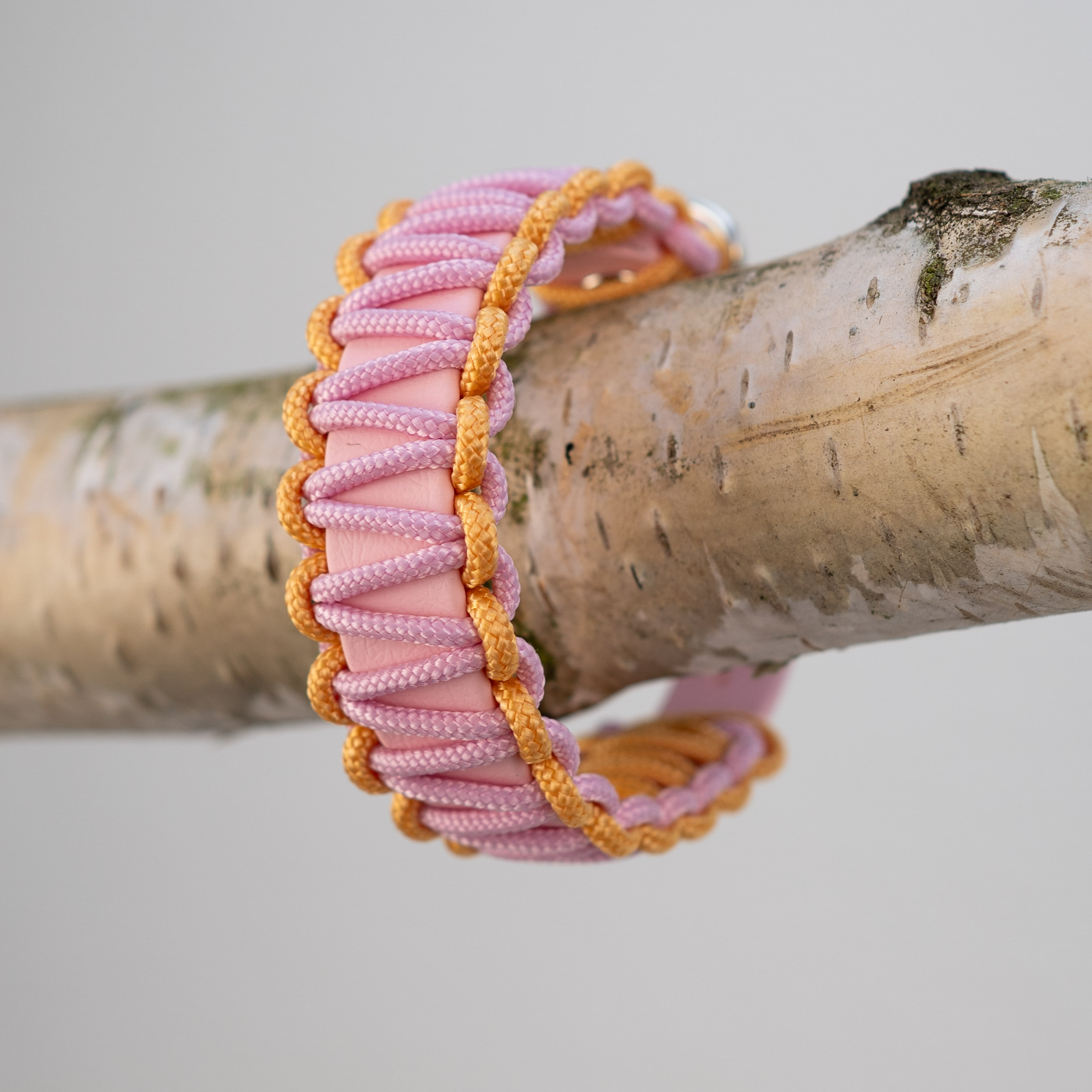 Halsband „Wilma“ – Butterscotch & Dusty-Pink