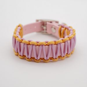 BioThane® & Paracord Halsband „Wilma“ zweifarbig